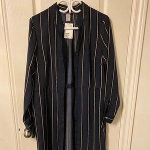 Long Sleeve Striped Pattern Cardigan